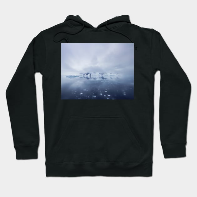 Wilhelmina Bay, Antarctica Hoodie by HazelWright